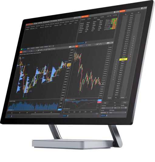 Desktop computer running NinjaTrader